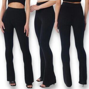 NEW | LITA by Ciara‎ Revolve Ribbed Knit Flare Leggings Pants Black Large - $228